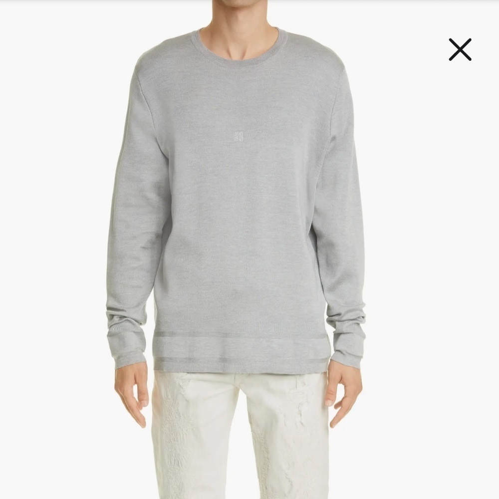 Mens Givenchy Grey Crewneck Sweater sz XL - Picture 12 of 12